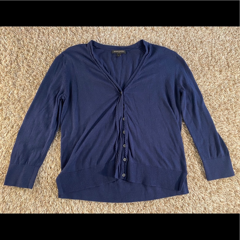 Banana Republic Navy Cardigan